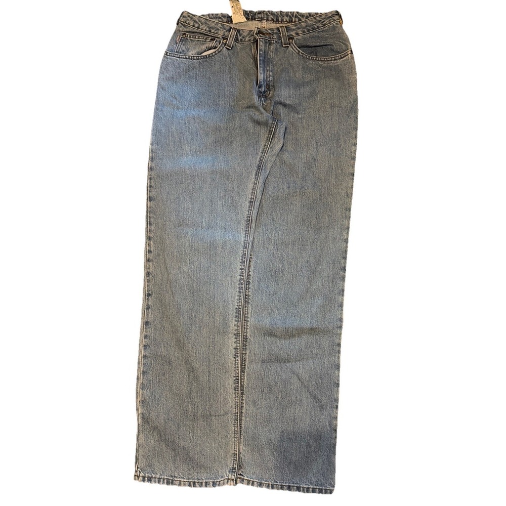 Carhartt Women's Jeans Size 8 X 32 Light Blue‎ Wash Workware